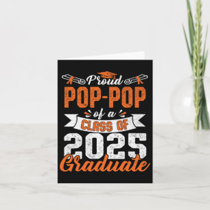 Tarjeta Orgulloso Pop-Pop De Un Grado Superior De Graduado