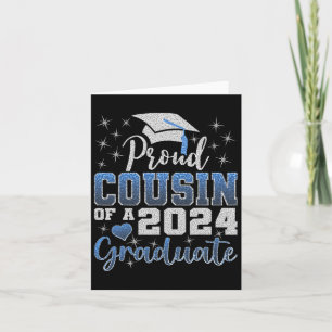 Tarjeta Orgulloso Primo De 2024 Graduado Impresionante Col