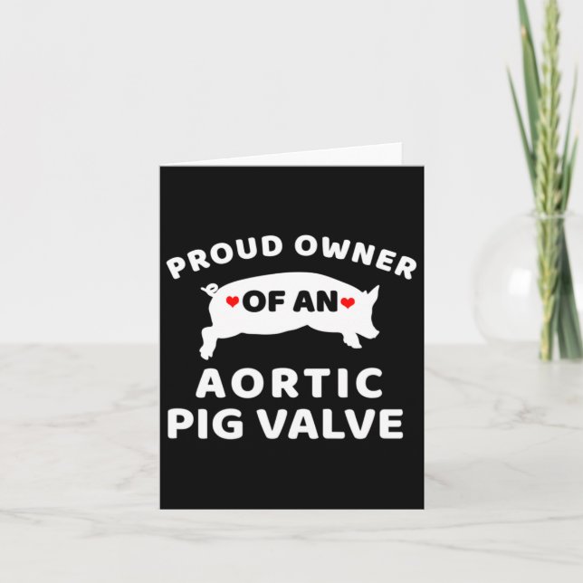 Tarjeta Orgulloso Propietario De Una Enfermedad Cardíaca D (Anverso)