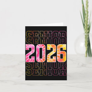 Tarjeta Orgulloso senior 2026 graduación escuela secundari