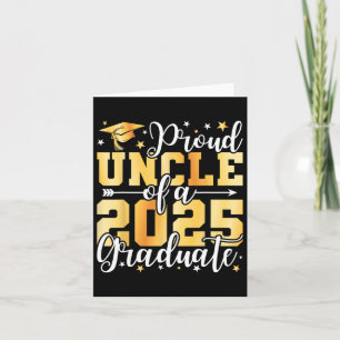 Tarjeta Orgulloso Tío De Un Graduado De Tee Graduado De 20