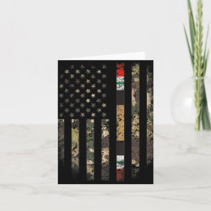 Tarjeta Orgulloso veterano de guerra de Irak Camuflaje cin