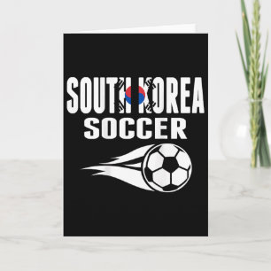 Tarjeta Orgullosos aficionados al fútbol de Corea del Sur