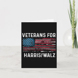 Tarjeta Orgullosos Veteranos Por Kamala Harris Tim W 2024 