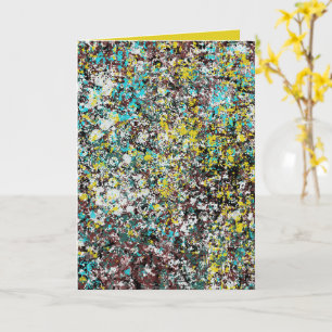 Tarjeta Orientado al amante del arte abstracto diseño