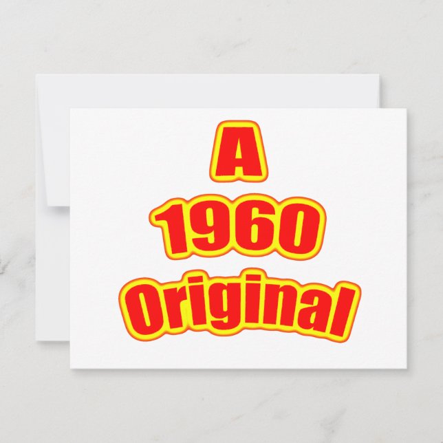 Tarjeta Original Red 1960 (Anverso)