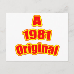 Tarjeta Original Red 1981