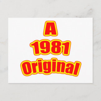 Tarjeta Original Red 1981