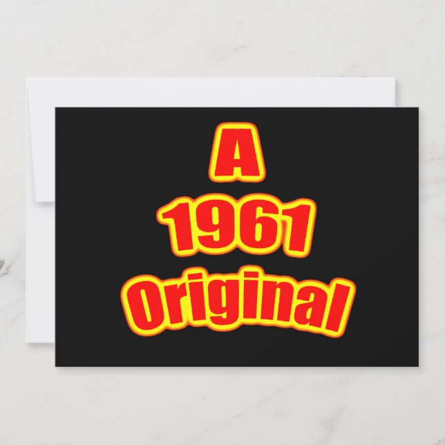 Tarjeta Original Red Blk 1961 (Anverso)