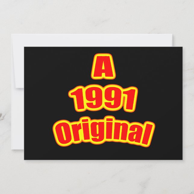 Tarjeta Original Red Blk 1991 (Anverso)