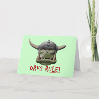 Tarjeta ¡Orks Rule!