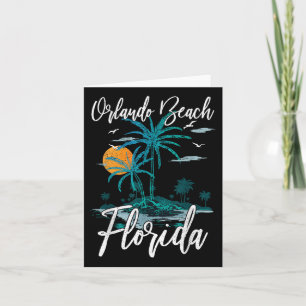 Tarjeta Orlando Beach Florida Family Vacation Palm Tree Su