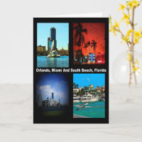 Orlando Miami South Beach Florida Collage Birday