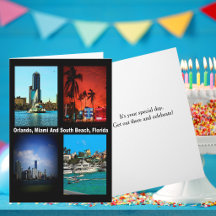 Orlando Miami South Beach Florida Collage Cumpleañ
