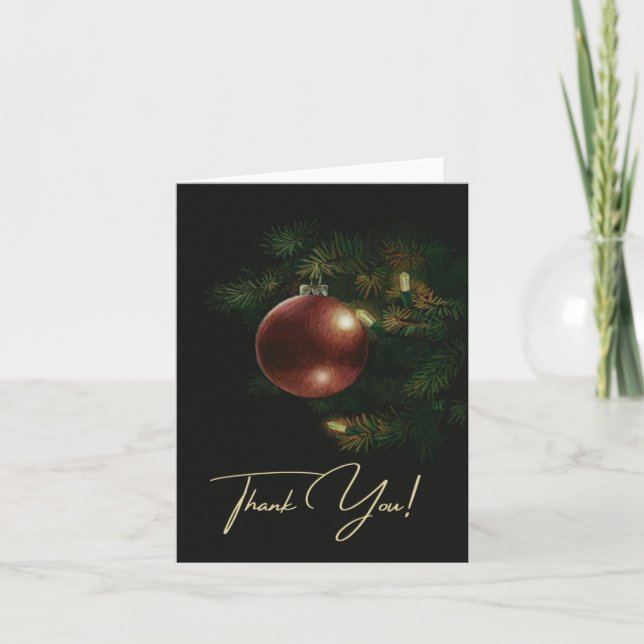 Tarjeta Ornament Gracias (Anverso)