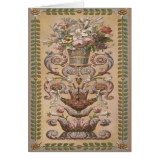 Tarjeta ornamental del siglo XIX