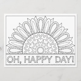 Tarjeta OrnaMENTALs Oh Happy Day Whimsical Color tuyo prop