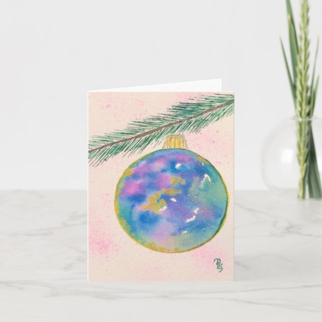 Tarjeta Ornamento brillante (Anverso)