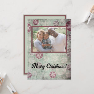 Tarjeta Ornamento de época con problemas Fotos navideñas