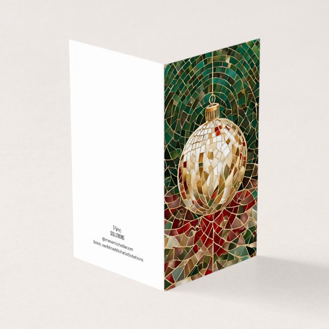 Tarjeta Ornamento navideño del tema navideño (Exterior)