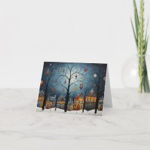 Ornamentos de invierno Navidades de arte folclóric