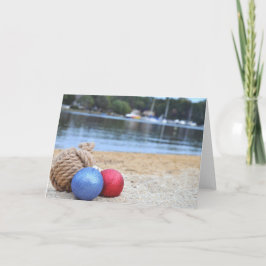 Tarjeta Ornamentos en la playa