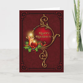 Tarjeta Ornate Elegent Navidades Personalizados