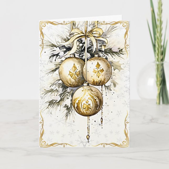 Tarjeta Ornate Gilded Elegance (Anverso)