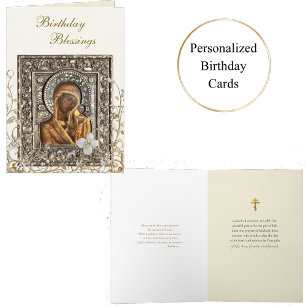 Tarjeta Ornate Gold Faux Scrolls White Flowday Cumpleaños