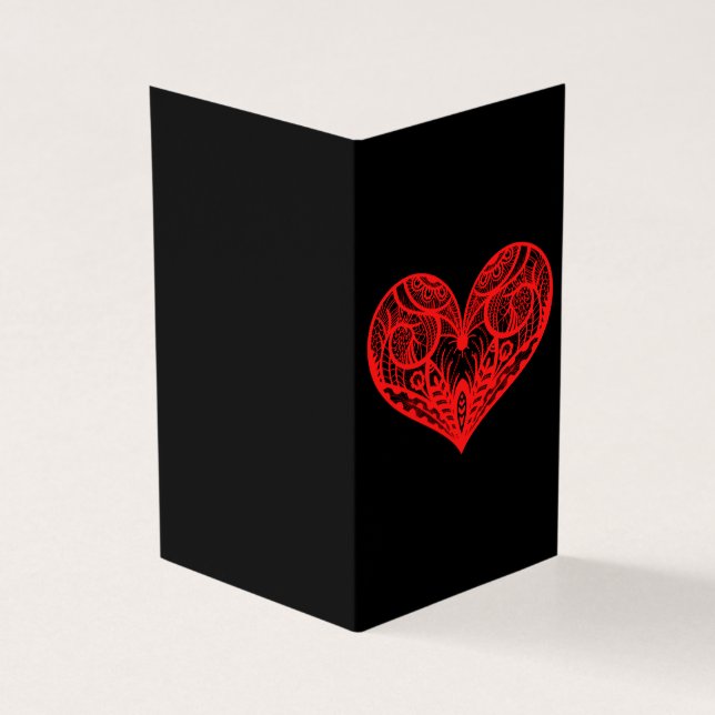 Tarjeta Ornate Heart Platonic Valentine Notecard 25pk (Exterior)