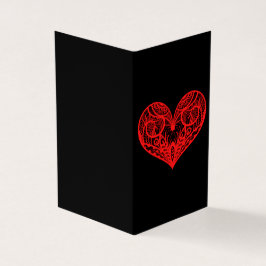 Tarjeta Ornate Heart Platonic Valentine Notecard 25pk