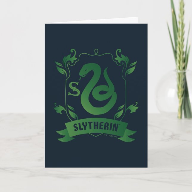 Tarjeta Ornate SLYTHERIN™ House Escudo (Anverso)