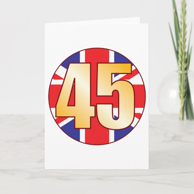 Tarjeta Oro de 45 Reino Unido (Anverso)