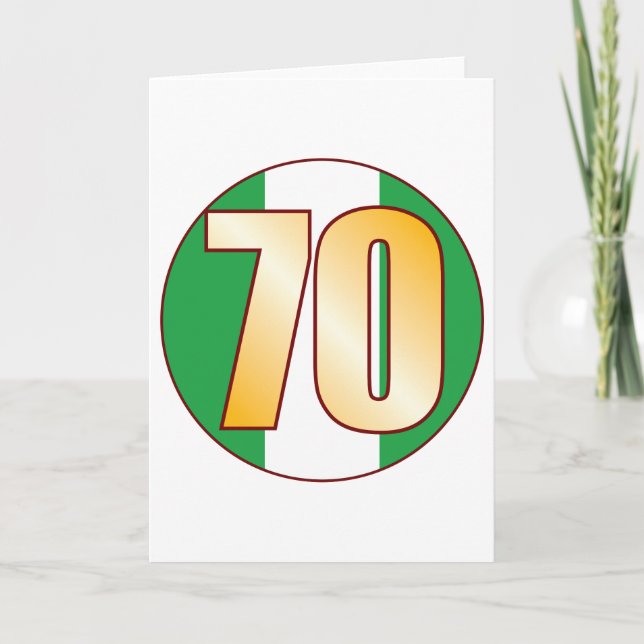 Tarjeta Oro de 70 NIGERIA (Anverso)