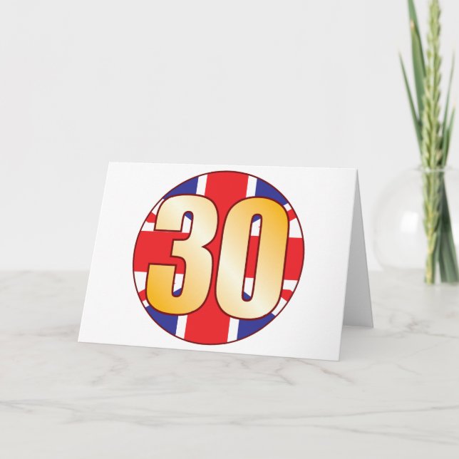 Tarjeta Oro del Reino Unido 30 (Anverso)