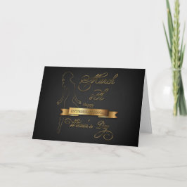 Tarjeta Oro elegante del día de las mujeres
