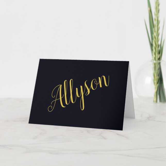 Tarjeta Oro glamour personalizado  (Anverso)