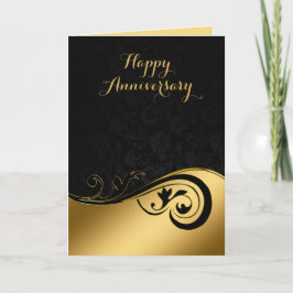 Tarjeta Oro, mi amor sólo crece el aniversario Boda