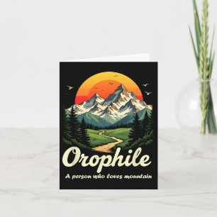Tarjeta Orofilia Al Aire Libre Significado Montaña Lover R