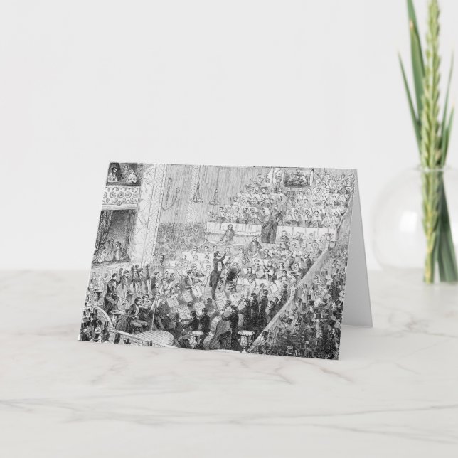 Tarjeta Orquesta del concierto de Jullien (Anverso)
