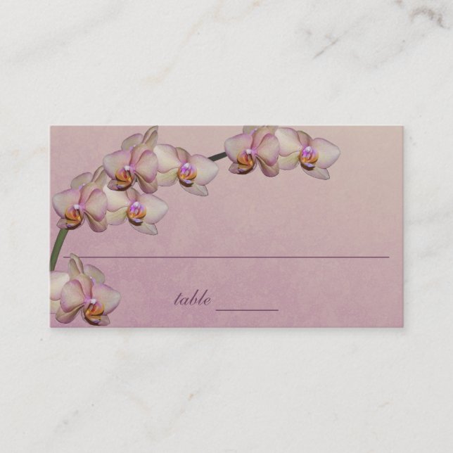 Tarjeta Orquid Beauty Purple Place (Anverso)
