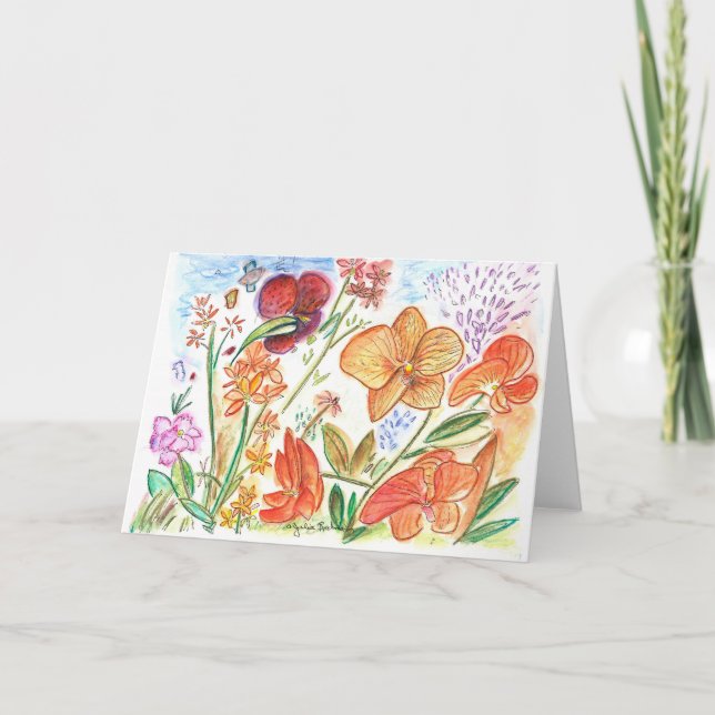 Tarjeta Orquídea 9 (Anverso)
