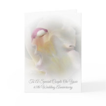 Orquídea Blanca Personalizada 65° Aniversario Boda