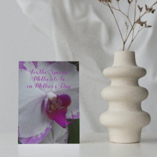 Tarjeta Orquídea en Flor Madre Futuro Día de la Madre