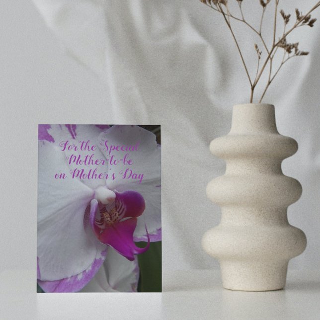 Tarjeta Orquídea en Flor Madre Futuro Día de la Madre (In Situ)