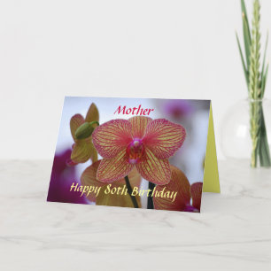 Tarjeta Orquídea feliz del Phalaenopsis del cumpleaños de