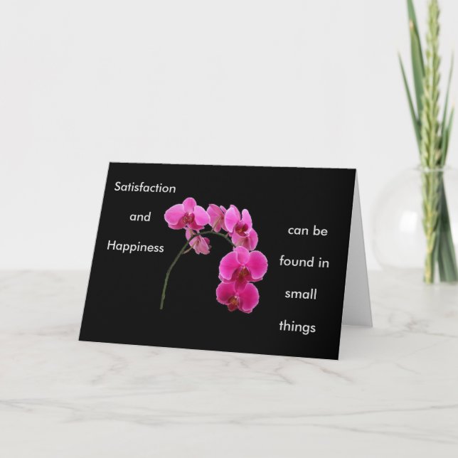 Tarjeta Orquídea inspiradora (Anverso)