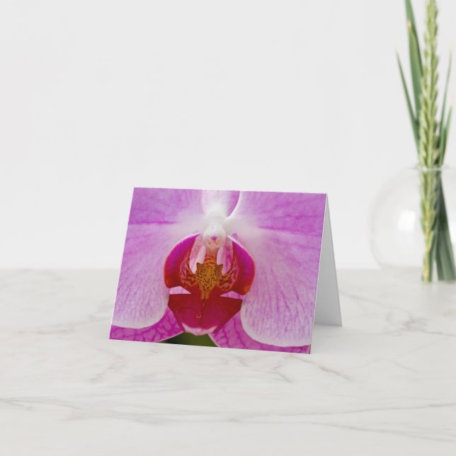 Tarjeta Orquídea Notecard (Anverso)