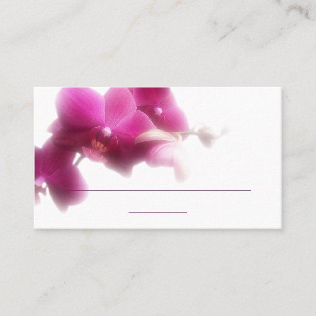 Tarjeta Orquídea Rosa (envase de 3,5" x 2,0", enva (Anverso)