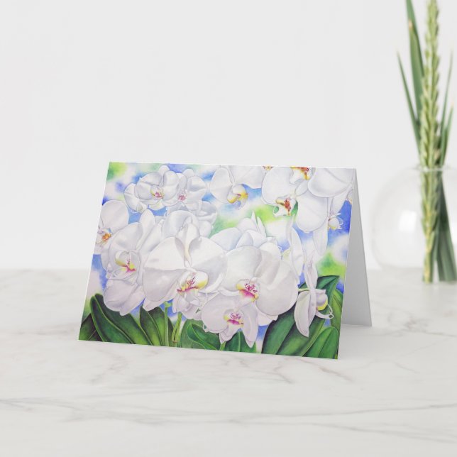 Tarjeta Orquídeas del Phalaenopsis (Anverso)